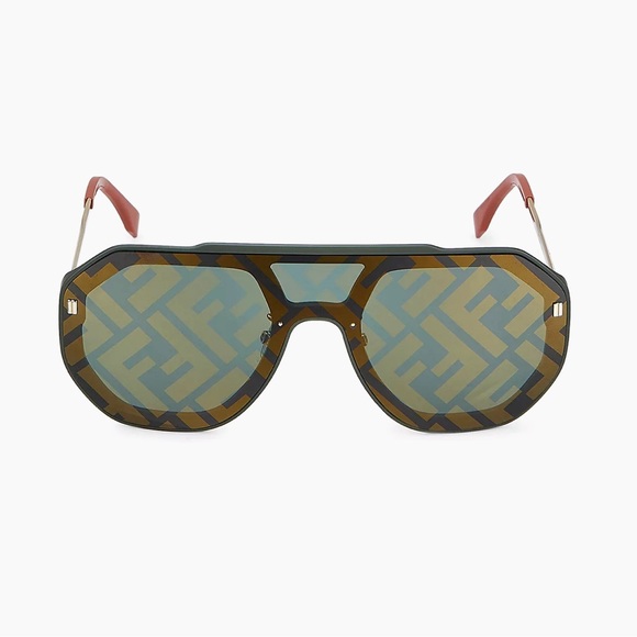 Fendi FF Evolution Mask Sunglasses with Case 142mm, New w/Tag, Full Inclusion - Picture 3 of 14